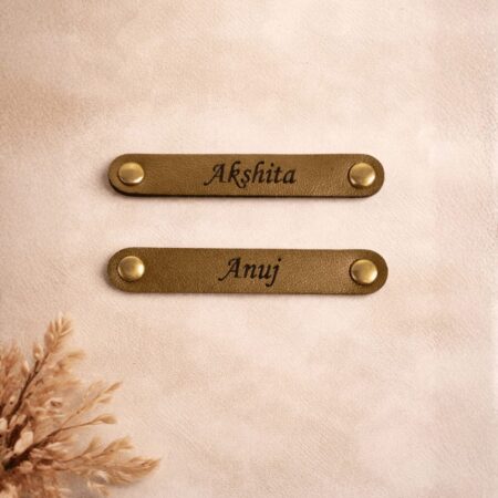 Personalized Leather Name Strip