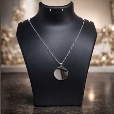 Personalized Round Pendant Necklace