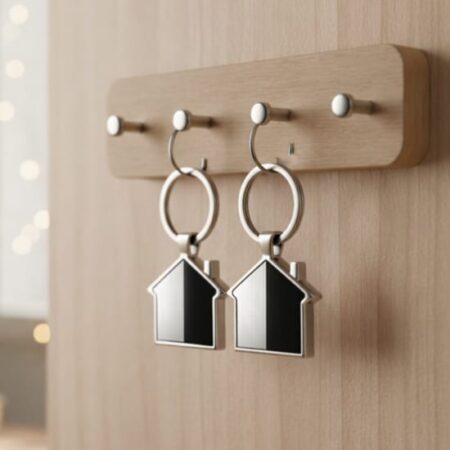 Personalized House Keychain