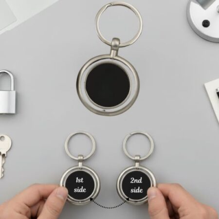 Premium Round Metal Keychain