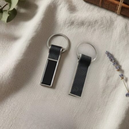 Premium Leather & Metal Keychain